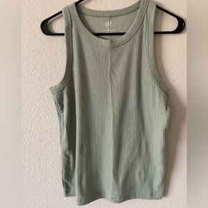 GAP Women's Sage Ribbed Tank Top